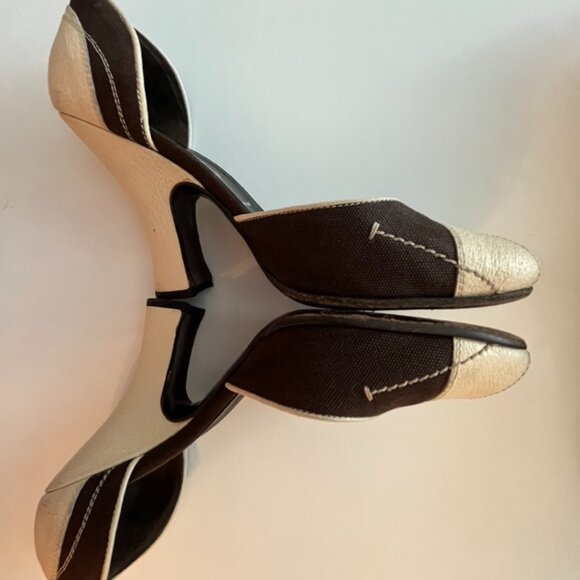 PRADA D'Orsay Peeptoe Heels Size 38 - Picture 5 of 10